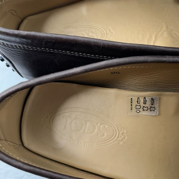 Tod’s Mens Brown Leather Driving Shoes Size 9.5 main image 6